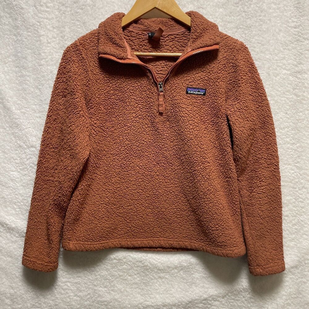 Patagonia Womens Los Gatos Fleece 1/4-Zip STY25235FA18 Size‎ S Rust Orange